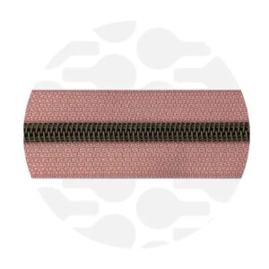 Cerniera continua 1 m - Dusty Peach - Ottone antico