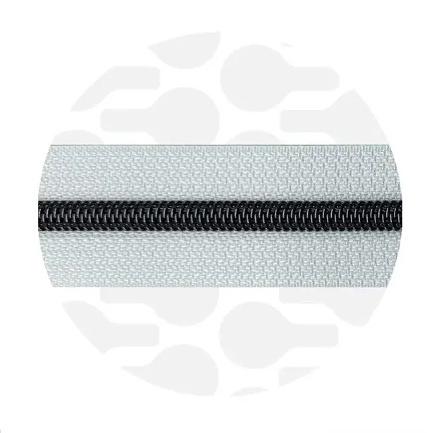 Cerniera continua 1 m - White - Canna di fucile