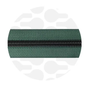Cerniera continua 1 m - Vintage Green - Canna di fucile