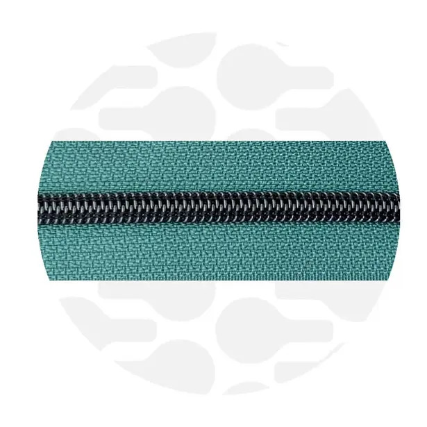 Cerniera continua 1 m - Vintage Teal - Canna di fucile
