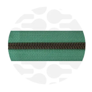 Cerniera continua 1 m - Jade Green - Ottone antico