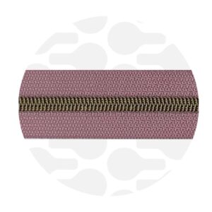 Cerniera continua 1 m - Dark Lilac - Ottone antico