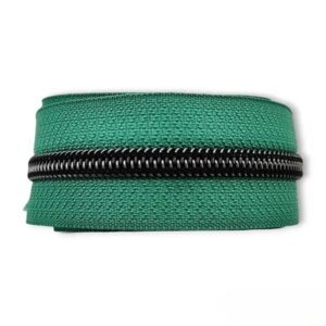 Cerniera continua 1 m - Jade Green - Canna di fucile