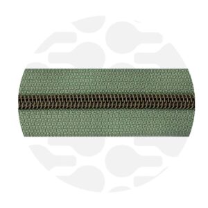 Cerniera continua 1 m - Willow Green - Ottone antico