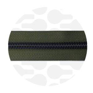 Cerniera continua 1 m - Army Green - Canna di fucile