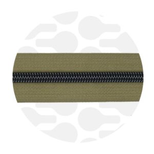 Cerniera continua 1 m - Mossy Green - Canna di fucile