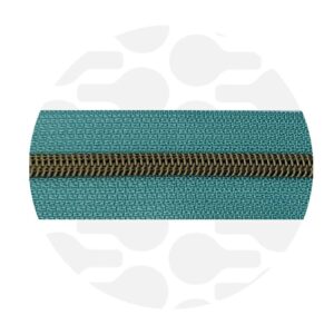 Cerniera continua 1 m - Old Green - Ottone antico