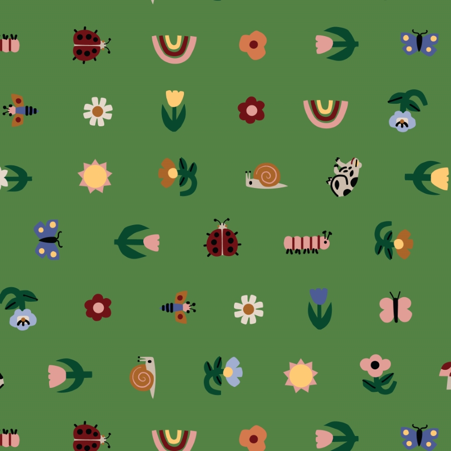 Bouquet cotone americano - insetti giardino - 5 FQ