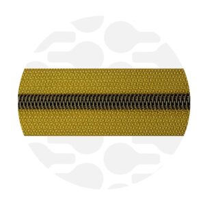 Cerniera continua 1 m - Mustard - Ottone antico