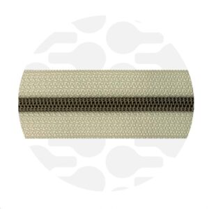 Cerniera continua 1 m - Oatmeal Beige - Ottone antico