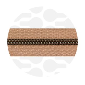 Cerniera continua 1 m - Dusty Peach - Ottone antico