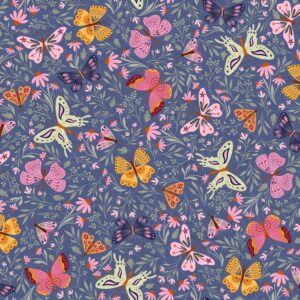 Flutter Blooms - Farfalle su mirtillo