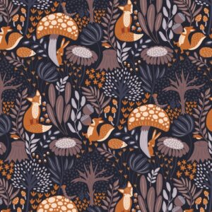 Cotone americano organico - Twilight Exploration Midnight