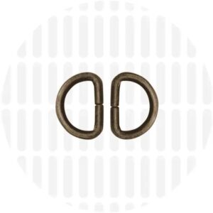 Mezzo anello 2 pz. - Ottone antico 15 mm